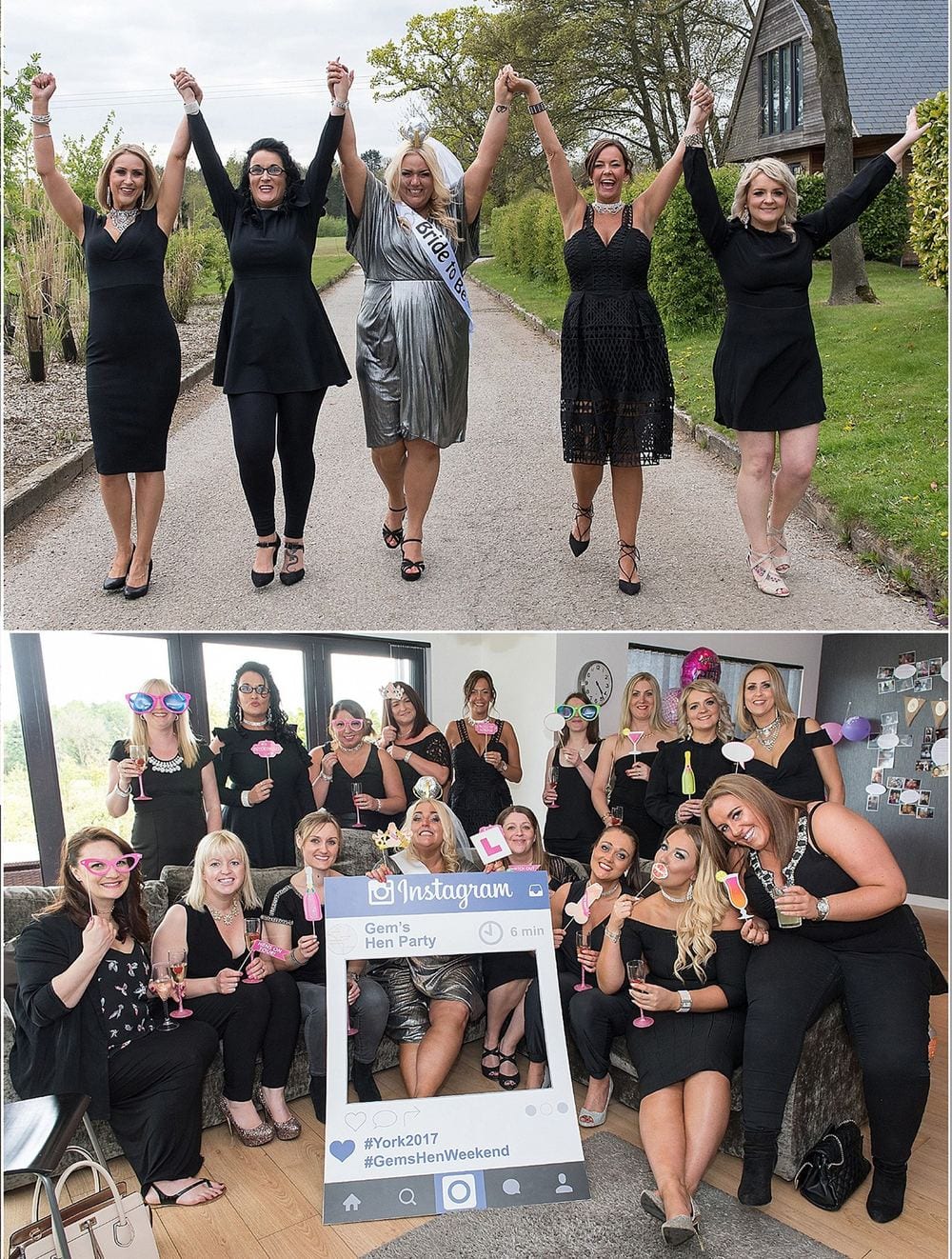 A hen party celebrates at Kilnwick Percy Golf Club.