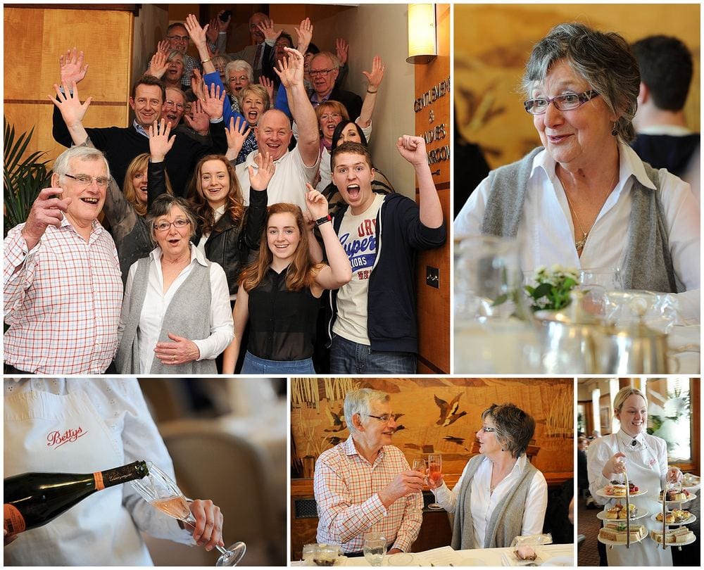 A birthday celebration over afternoon tea and champagne at Bettys.