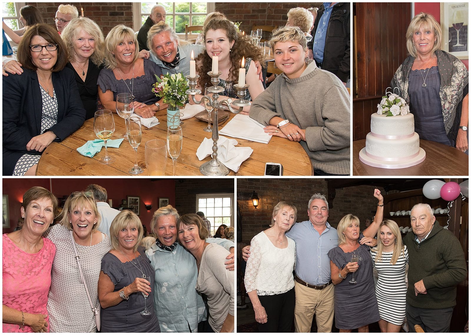 Guests celebrating at a party